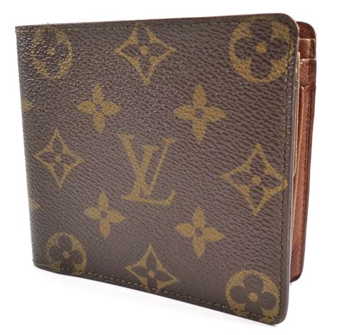 Louis Vuitton Wallet Mens Black LV Monogram Billfold Folded .